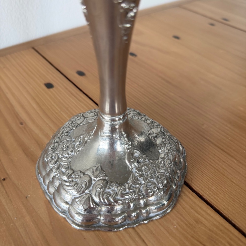 Vintage Antique Silver-Plated Victorian Style Candelabra - Picture 9 of 14